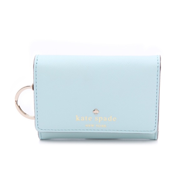 kate spade Handbags - Baby Blue Kate Spade Keychain Wallet